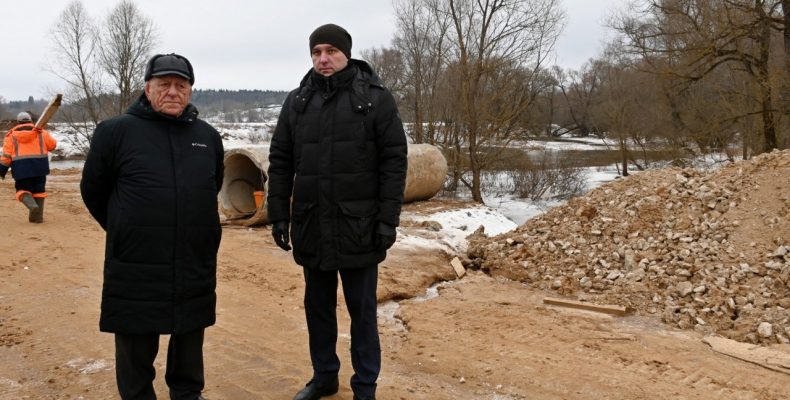 Глава администрации Малоярославецкого района курирует строительство моста